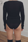 BASERANGE Stretch Flared Briefs UNEL Collection Ribbed Cotton Portugal BAS-UNEL-RB-000-HEI Black